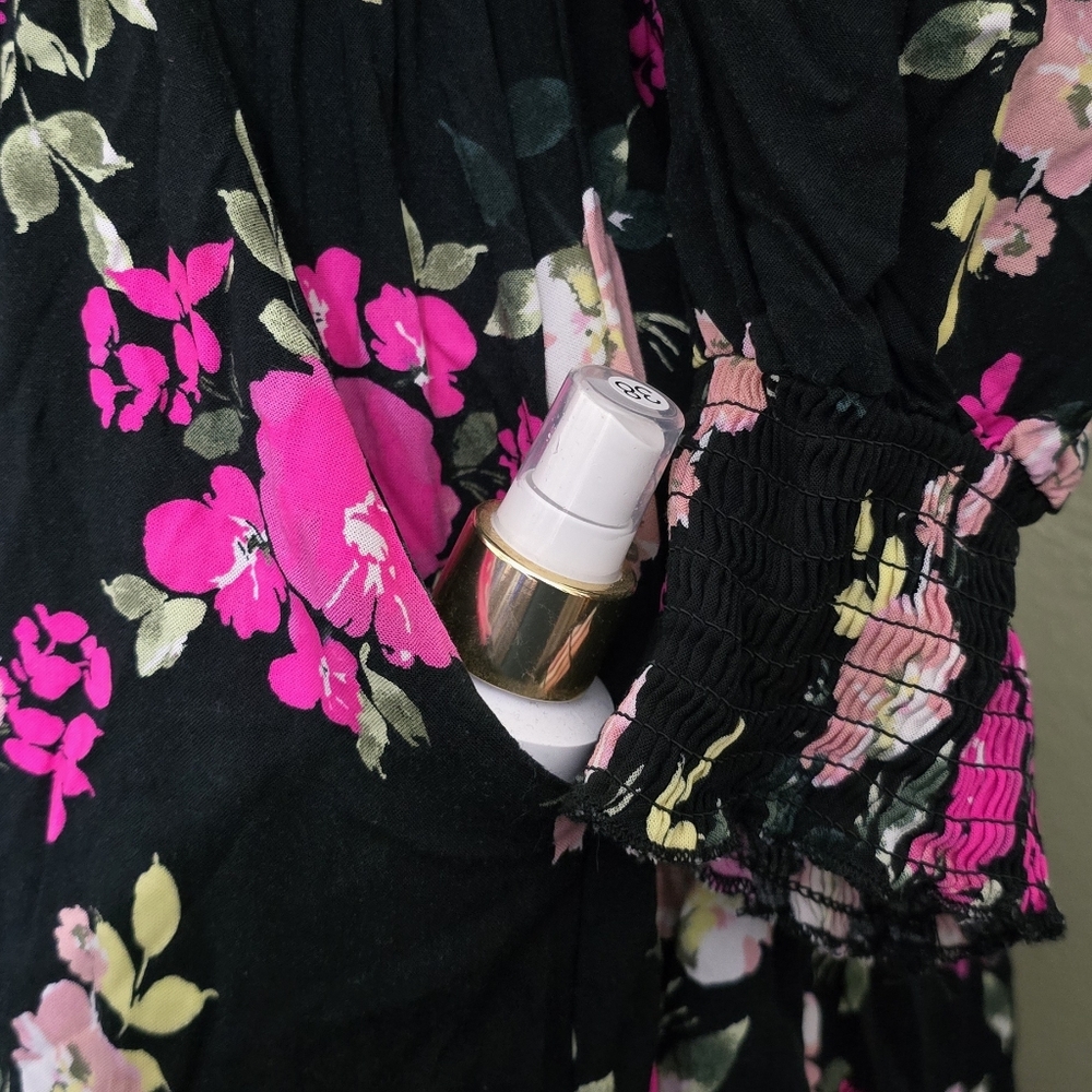 Torrid Floral Challis Smocked Dress - Picture 5 of 8
